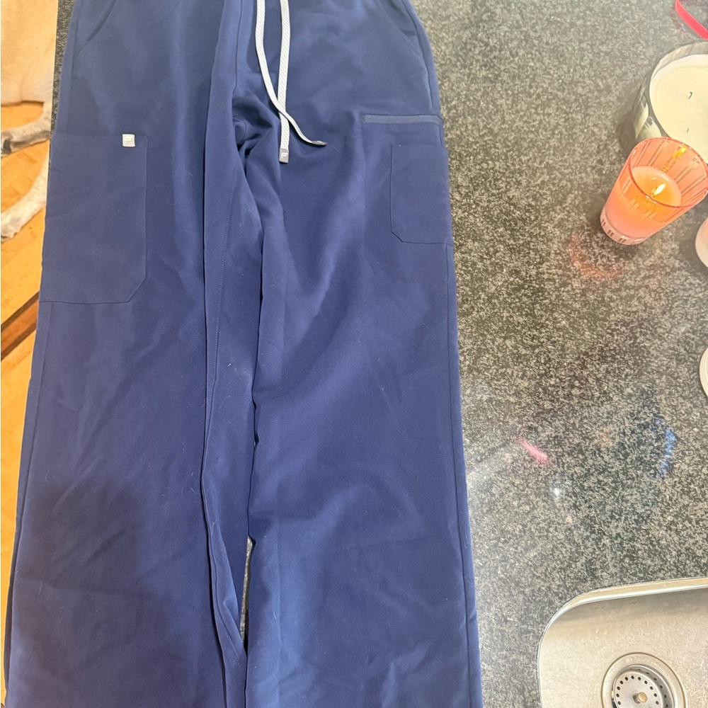 Fabletics women’s  blue scrubs. Size medium. Worn once (see matching top listed)